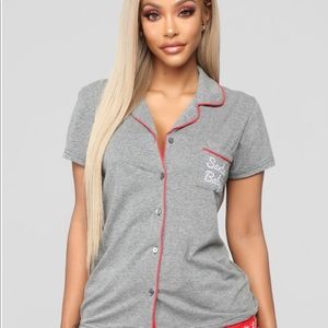 Brand New Fashion Nova Santa Baby Pj Set